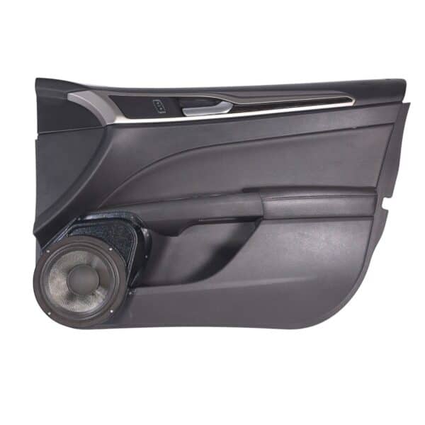 Front Door Custom Speaker Pods for the 2013-2020 Ford Fusion to hold 8.0 in speakers for car audio installation upgrade