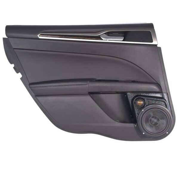 Rear Door Custom Speaker Pods for the 2013-2020 Ford Fusion to hold 6.5 in and 2.0 in speakers for car audio installation upgrade