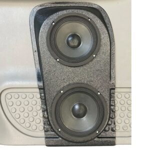 Rear Door Custom Speaker Pods for the 1999-2007 Ford F-250F-350 to hold Dual 6.5 in speakers for car audio installation upgrade