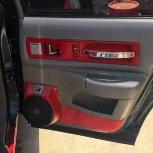 Rear Door Custom Speaker Pods for the 1992-1996 Chevrolet Caprice Impala to hold 6.5 in speakers for car audio installation upgrade