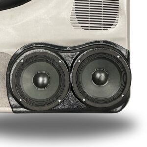 Front Door Custom Speaker Pods for the 1998-2012 Ford Ranger Mazda B-Series to hold Dual 6.5 in speakers for car audio installation upgrade
