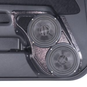 Front Door Custom Speaker Pods for the 2002-2006 Honda CRV to hold Dual 6.5 in speakers for car audio installation upgrade