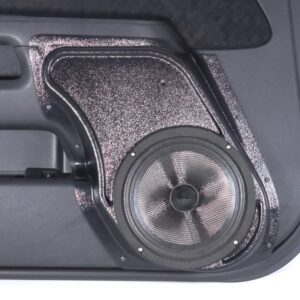Front Door Custom Speaker Pods for the 2002-2006 Honda CRV to hold 8.0 in speakers for car audio installation upgrade