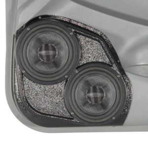 Front Door Custom Speaker Pods for the 2005-2008 Toyota Tacoma to hold Dual 6.5 in speakers for car audio installation upgrade