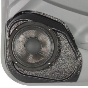 Front Door Custom Speaker Pods for the 2005-2008 Toyota Tacoma to hold 8.0 in speakers for car audio installation upgrade