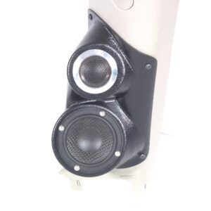 A-Pillar Custom Speaker Pods for the 2006-2007 Hummer H3 to hold 3.5 in and 2.0 in speakers for car audio installation upgrade