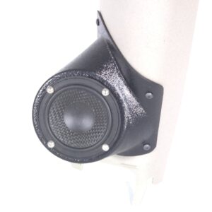 A-Pillar Custom Speaker Pods for the 2006-2007 Hummer H3 to hold 3.5 in speakers for car audio installation upgrade