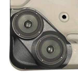 Front Door Custom Speaker Pods for the 2007-2009 Chevrolet Silverado GMC Sierra to hold Dual 6.5 in  speakers for car audio installation upgrade