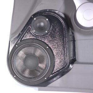 Front Door Custom Speaker Pods for the 2007-2011 Honda CRV to hold 8.0 in and 3.5 in speakers for car audio installation upgrade