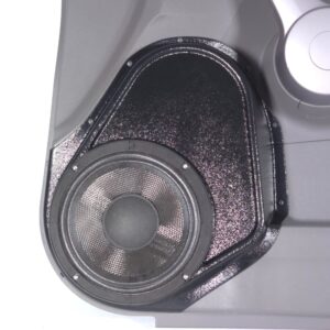 Front Door Custom Speaker Pods for the 2007-2011 Honda CRV to hold 8.0 in speakers for car audio installation upgrade