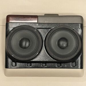 Rear Door Custom Speaker Pods for the 2008-2009 Ford F-250F-350 to hold Dual 8.0 in speakers for car audio installation upgrade