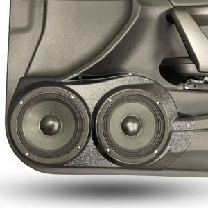 Front Door Custom Speaker Pods for the 2008-2012 Honda Accord to hold Dual 6.5 in speakers for car audio installation upgrade