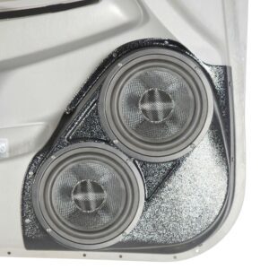 Front Door Custom Speaker Pods for the 2009-2015 Toyota Tacoma to hold Dual 6.5 in speakers for car audio installation upgrade