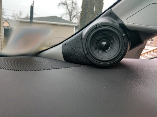 center ortho Speaker Upgrade for the A-Pillar of your 2015-2020 Chevrolet Tahoe, Suburban, GMC Yukon. Easy installation of a Single 3.5" Speaker or Tweeter for the most powerful car stereo possible.