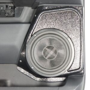 Rear Door Custom Speaker Pods for the 2021-2026 Ford F-150 F-250F-350 to hold 6.5 in speakers for car audio installation upgrade