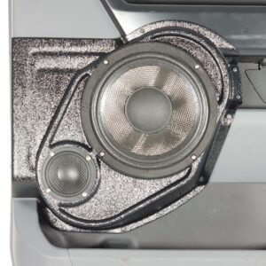 Front Door Custom Speaker Pods for the 2021-2026 Ford F-150 F-250F-350 to hold 8.0 in and 3.5 in speakers for car audio installation upgrade