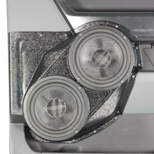 Front Door Custom Speaker Pods for the 2021-2026 Ford F-150 F-250F-350 to hold Dual 6.5 in speakers for car audio installation upgrade