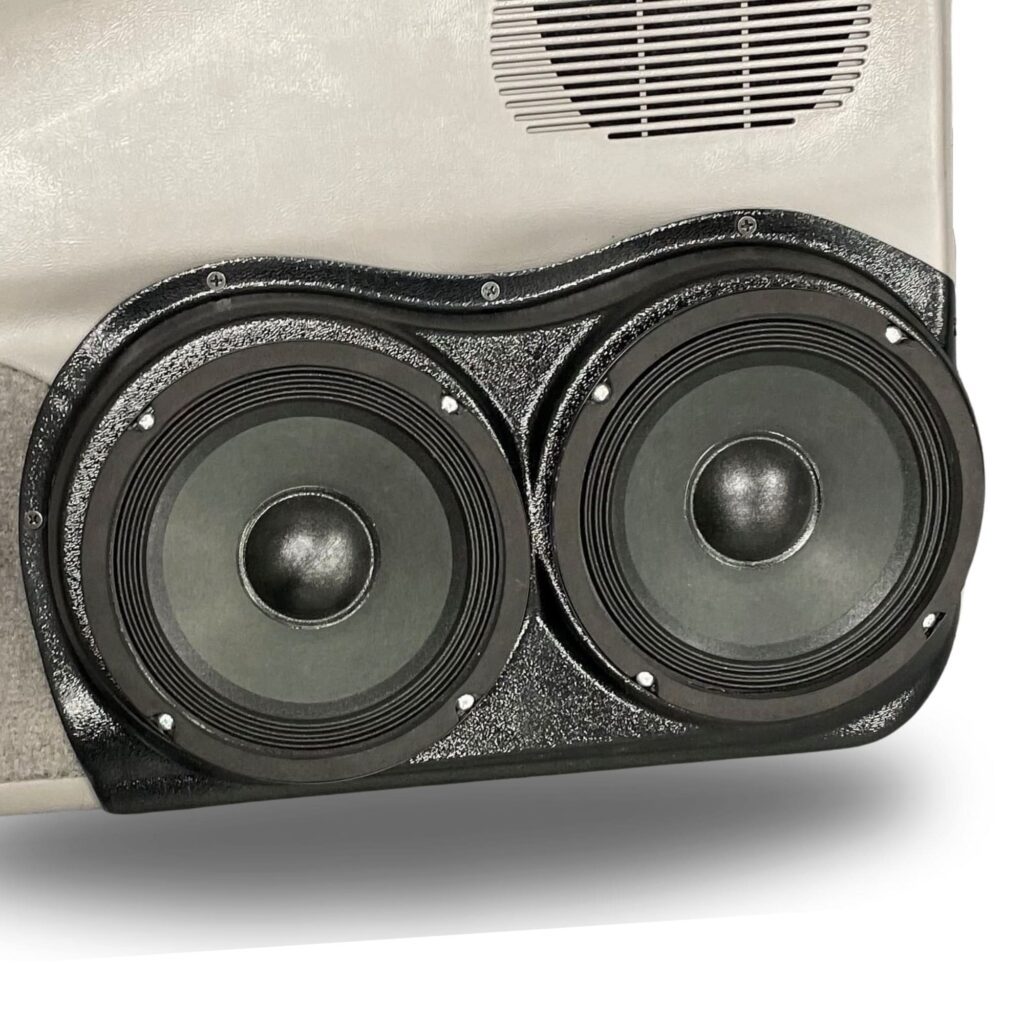 Front Door Custom Speaker Pods for the 1998-2012 Ford Ranger Mazda B-Series to hold Dual 6.5 in speakers for car audio installation upgrade