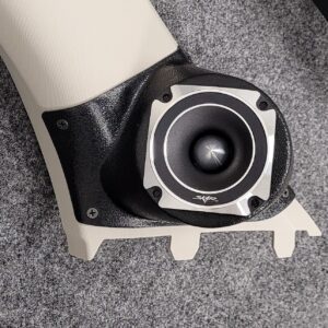 A-Pillar Custom Speaker Pods for the 2015-2022 Chevrolet Colorado GMC Canyon to hold 3.5 in speakers for car audio installation upgrade