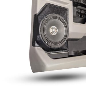 Rear Door Custom Speaker Pods for the 2015-2020 Ford F-150 F-250F-350 to hold 6.5 in speakers for car audio installation upgrade