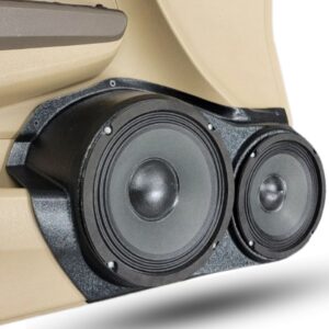 Front Door Custom Speaker Pods for the 2008-2012 Honda Accord to hold 8.0 in and 6.5 in  speakers for car audio installation upgrade