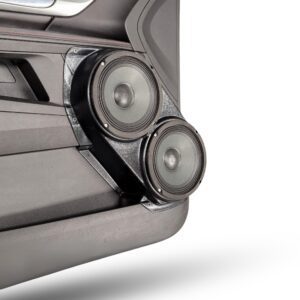 Front Door Custom Speaker Pods for the 2010-2017 Chevrolet Equinox GMC Terrain to hold Dual 6.5 in  speakers for car audio installation upgrade