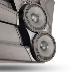 Front Door Custom Speaker Pods for the 2010-2017 Chevrolet Equinox GMC Terrain to hold Dual 8.0 in  speakers for car audio installation upgrade