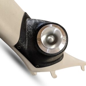 A-Pillar Custom Speaker Pods for the 2016-2020 Honda Civic to hold 2.0 in speakers for car audio installation upgrade