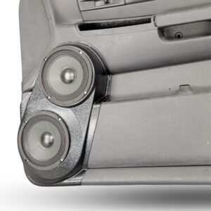 Front Door Custom Speaker Pods for the 2001-2004 Dodge Dakota Durango to hold Dual 6.5 in speakers for car audio installation upgrade