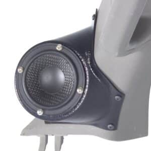 A-Pillar Custom Speaker Pods for the 2015-2020 Ford F-150 F-250F-350 to hold 3.5 in speakers for car audio installation upgrade