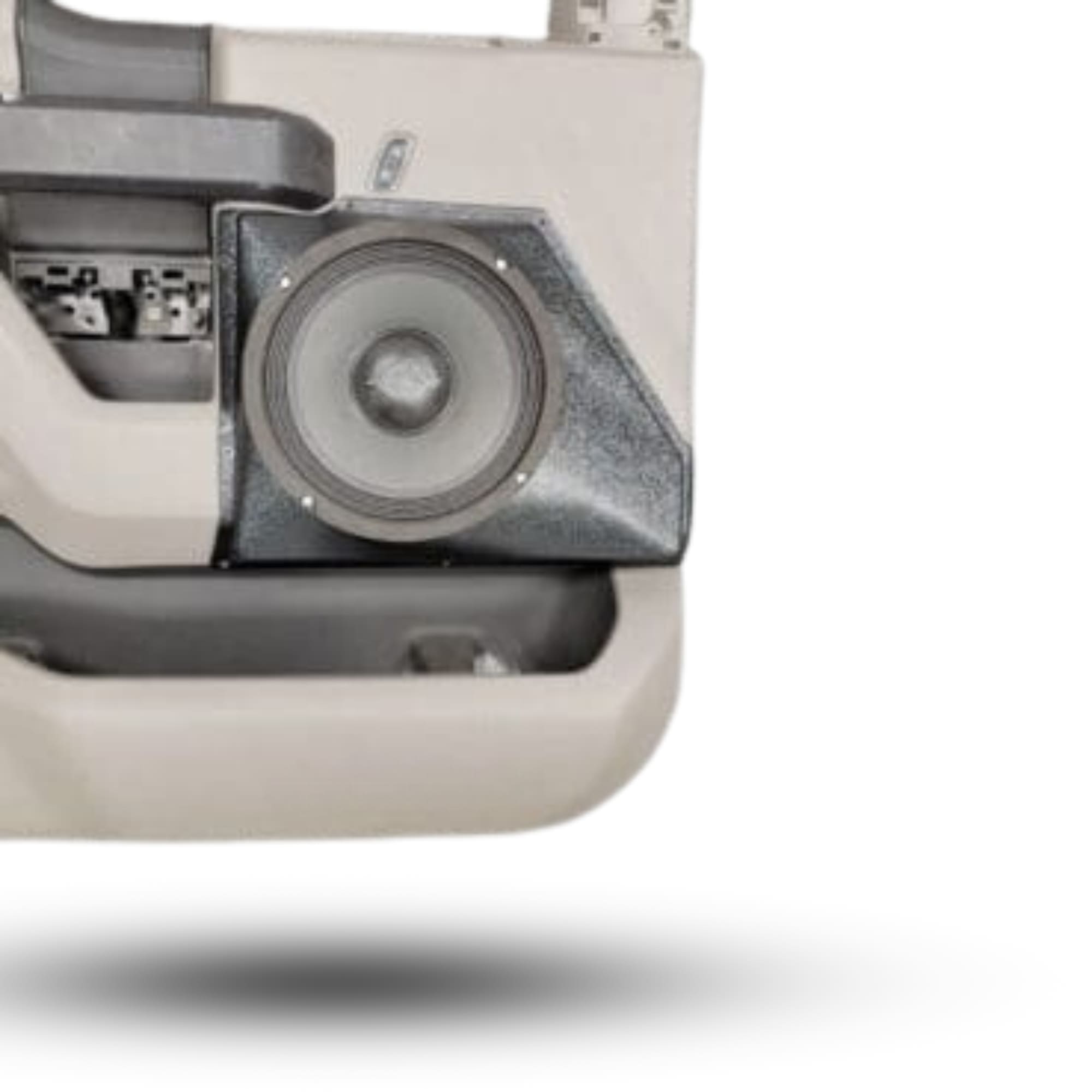 Front Door 8.0 in Speaker Pods for 2015-2020 Ford F-150 F-250F-350 Front Door Custom Speaker Pods for the 2015-2020 Ford F-150 F-250F-350 to hold 8.0 in speakers for car audio installation upgrade