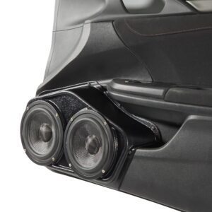 Front Door Custom Speaker Pods for the 2016-2020 Honda Civic to hold Dual 6.5 in speakers for car audio installation upgrade