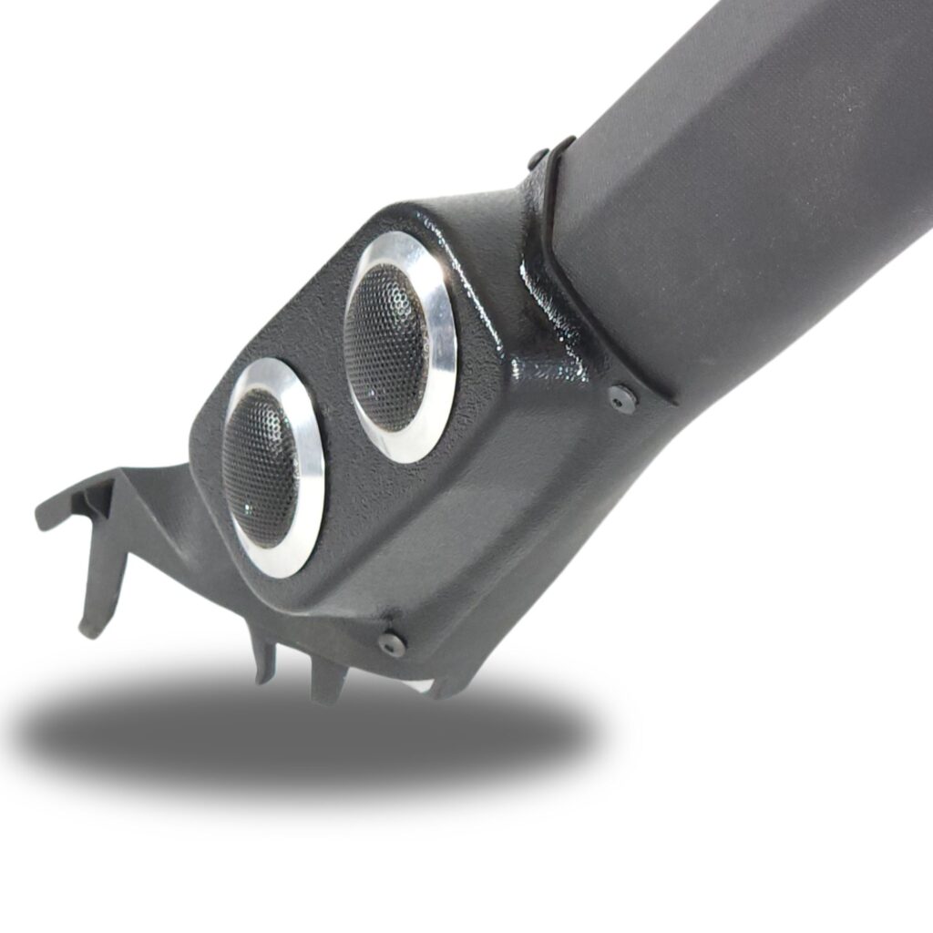right ortho Speaker Upgrade for the A-Pillar of your 2021-2024 Honda Civic. Easy installation of a Dual Tweeter for the most powerful car stereo possible.