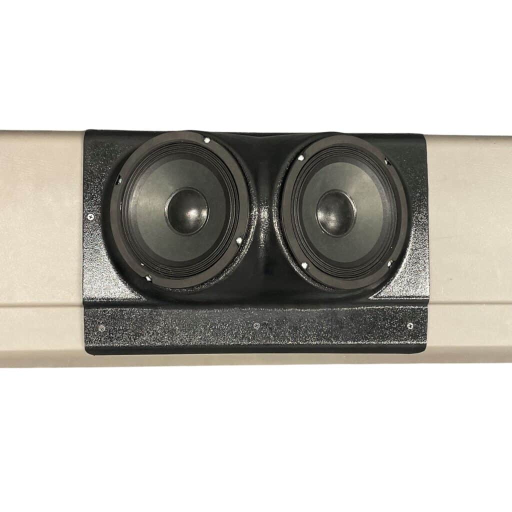 Tail Panel Custom Speaker Pods for the 2000-2006 Chevrolet Silverado GMC Sierra to hold 6.5 in speakers for car audio installation upgrade