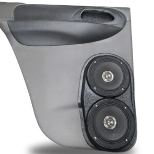 Rear Door Custom Speaker Pods for the 2002-2005 Chevrolet Trailblazer to hold Dual 6.5 in speakers for car audio installation upgrade
