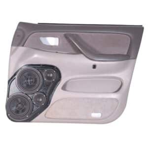 Front Door Custom Speaker Pods for the 2001-2007 Toyota Sequoia Tundra to hold Dual 6.5 in and Dual 3.5 in speakers for car audio installation upgrade