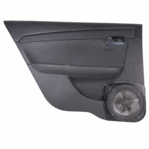 Rear Door Custom Speaker Pods for the 2008-2012 Chevrolet Malibu to hold 8.0 in speakers for car audio installation upgrade