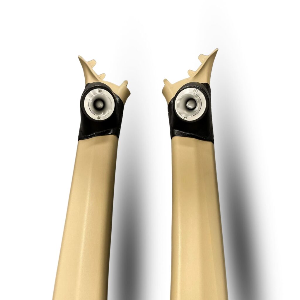 A-Pillar Custom Speaker Pods for the 2008-2012 Honda Accord to hold 2.0 in speakers for car audio installation upgrade