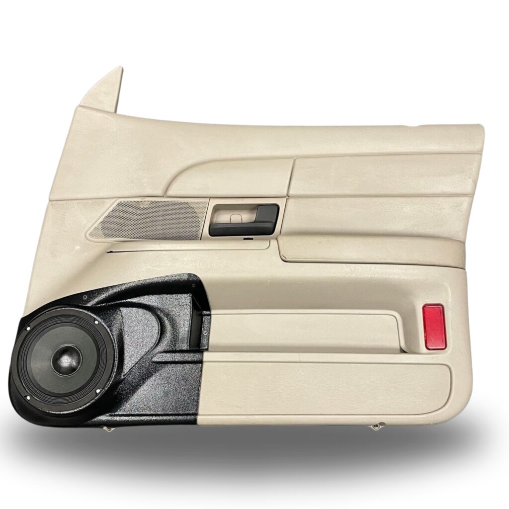 Front Door Custom Speaker Pods for the 2009-2012 Ford CrownVictoria Mercury GrandMarquis to hold 6.5 in speakers for car audio installation upgrade