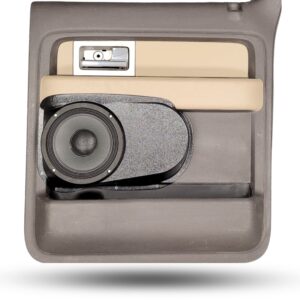 Rear Door Custom Speaker Pods for the 2009-2014 Ford F-150 to hold 8.0 in speakers for car audio installation upgrade