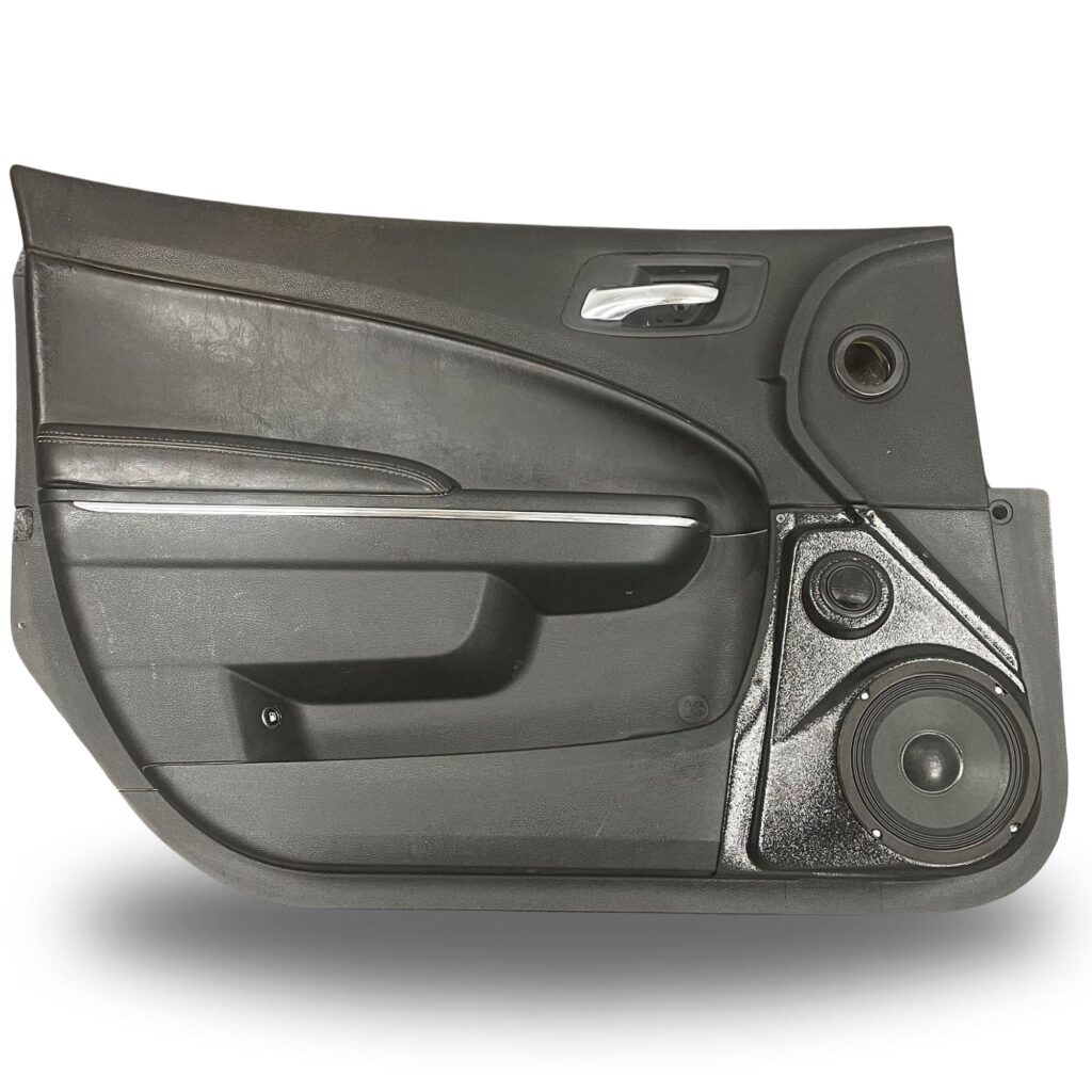 Front Door Custom Speaker Pods for the 2011-2023 Chrysler 300C Dodge Charger to hold 6.5 in and 2.0 in speakers for car audio installation upgrade