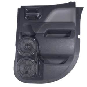 Rear Door Custom Speaker Pods for the 2014-2018 Chevrolet Silverado GMC Sierra to hold Dual 6.5 in speakers for car audio installation upgrade