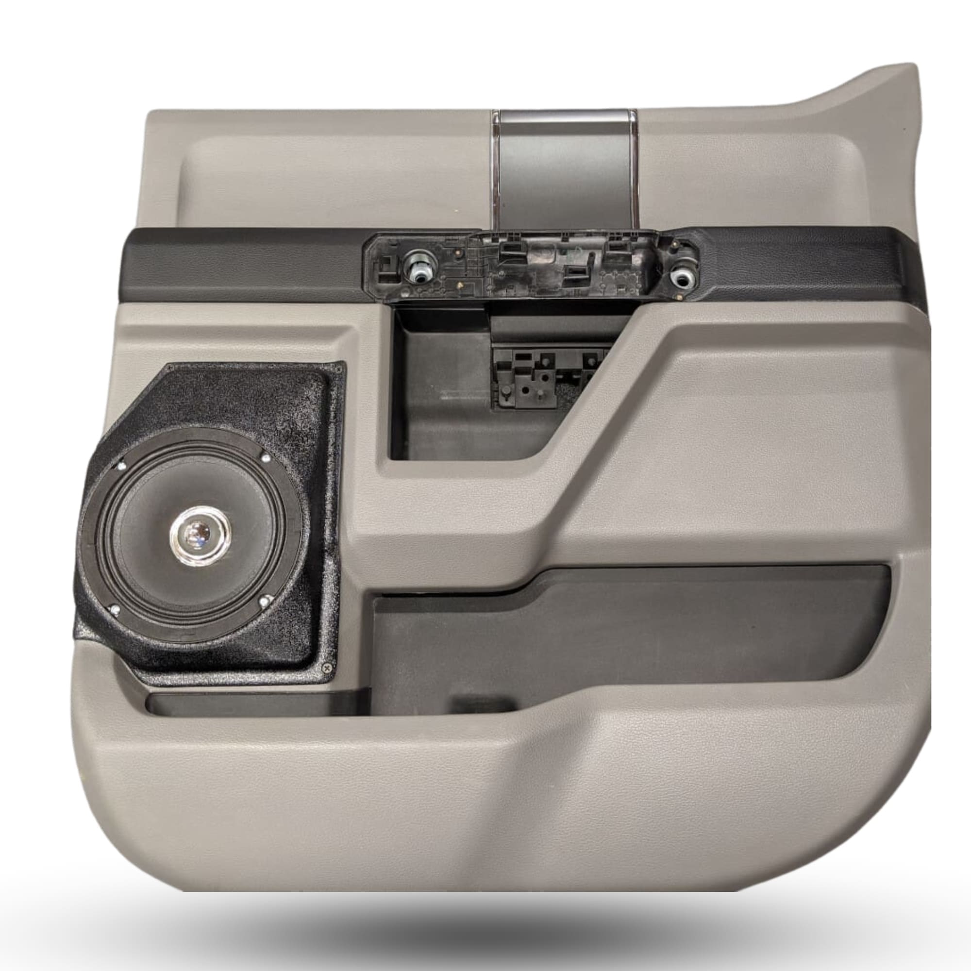 Rear Door 6.5 in Speaker Pods for 2015-2020 Ford F-150 F-250F-350 Rear Door Custom Speaker Pods for the 2015-2020 Ford F-150 F-250F-350 to hold 6.5 in speakers for car audio installation upgrade