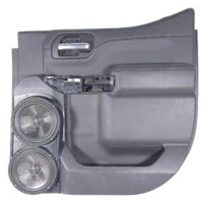 Rear Door Custom Speaker Pods for the 2019-2023 Chevrolet Silverado GMC Sierra to hold Dual 8.0 in speakers for car audio installation upgrade