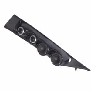 A-Pillar Custom Speaker Pods for the 2019-2023 Chevrolet Silverado GMC Sierra to hold Dual 3.5 in and Dual 2.0 in speakers for car audio installation upgrade